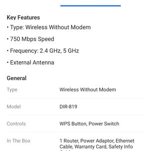 D- link 819 Wifi Router | Wi Fi Device