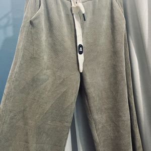 Korean Wide Leg Pants, Beige Color