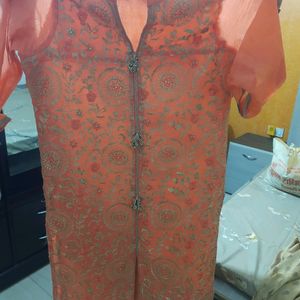 Partywear Kurti With Embroidery