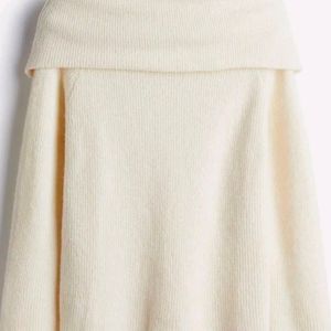 Sale Ribbed Off Shoulder Sweater