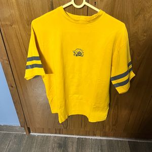 Cotton Oversized CSK MS Dhoni Tshirt