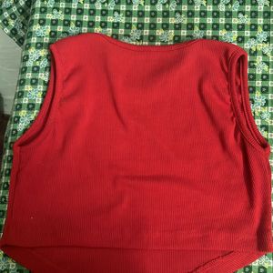 Red Crop Top