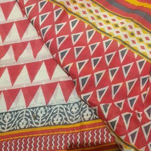 Pure Cotton Chanderi G Feet Big Dupatta