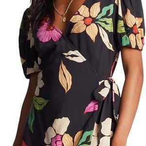 Billabong Hot Tropics Mini Wrap Dress