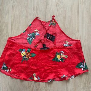 F21 Butterfly Crop Top