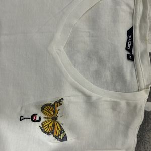 Embroidered White T-shirt