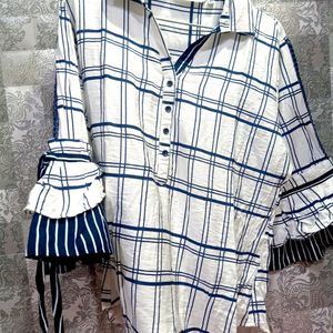 Women's Casual Checked Full Sleeves Shirt