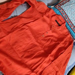 It's Functional Kurta M size . Orange Colour