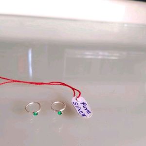 Diamond Bali Pairs Pure Silver (Min. 2 Qnty)