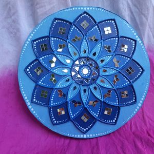 beautiful blue flower lippan art ✨️