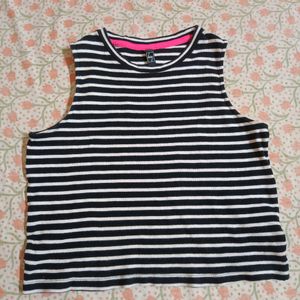 Black And White Striped Top