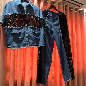 Denim Net Coord Set