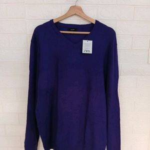 Brinjal Colour Light Weight Warm Sweater