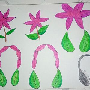 flower to headphones metamorphosis sheet