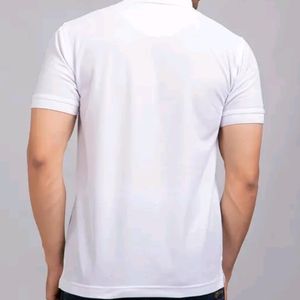 WHITE POLO TSHIRT -XL SIZE