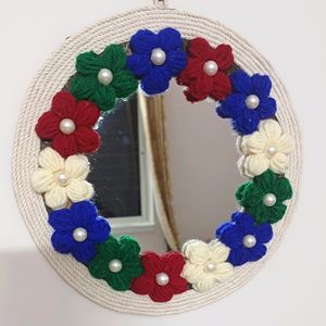 8 Inches Crochet Mirror