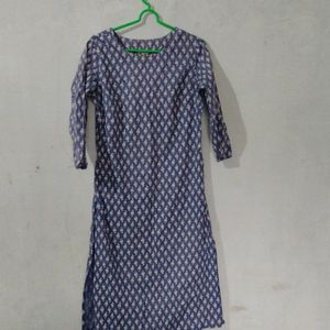 Blue Printed Kurta