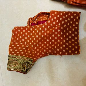 festival ware saree with blouse