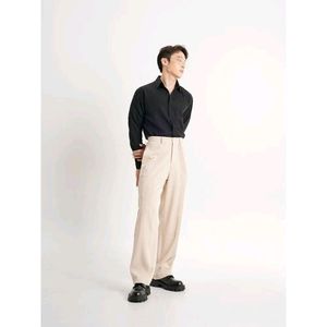 SSS Unisex Beige Korean Pant