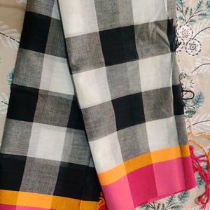 New Ethnic Checks Kattam Cotton Saree