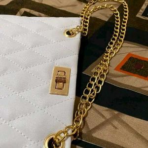 Classy White Handbag