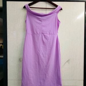 Lavender Off Shoulder Dress