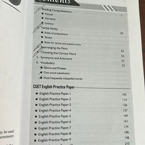 Cuet Exam Prep Book