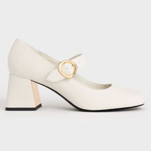 Buckled Mary Jane Pumps