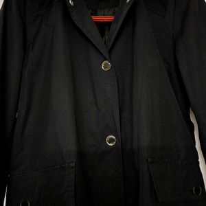 Original Black Michael Kors Trench Long Coat