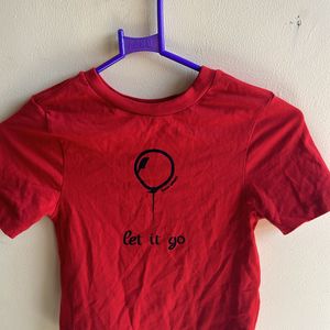 Red Crop Tshirt