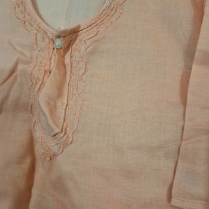 New Unused Baby Kurta Pajama Light Orange Colour