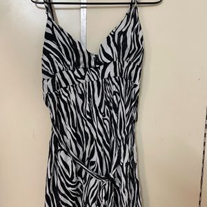 Women Zebra Print Dress