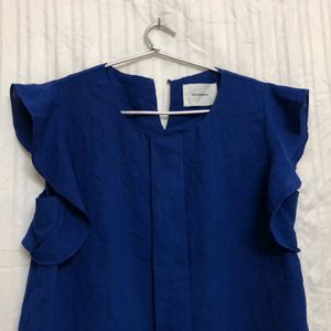 Blue Short Sleeve Top