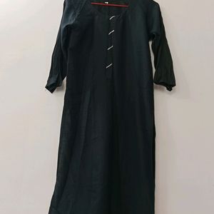 SIMPLE BLACK STRIGHT KURTA