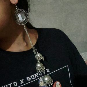 Long Silver Earrings