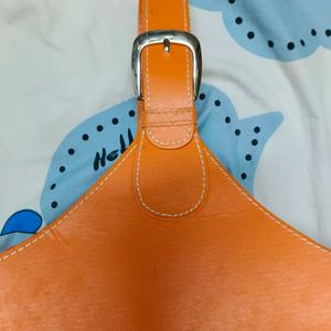 Vibrant Orange Picnic Handbag – Perfect for Stylis