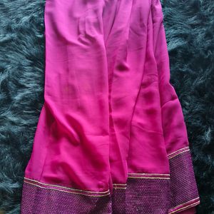 Georgette Saree In Trending Wine Color