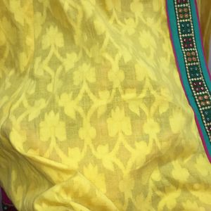 Yellow Anarkali Kurti