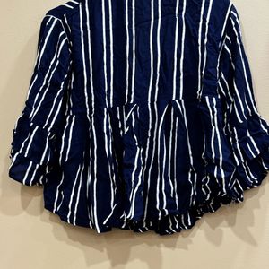 Women  Striped Crop Top