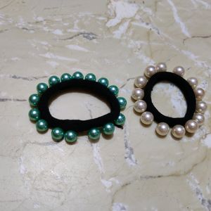 Pearls Elastic Hair Bands