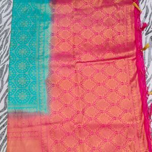 new pink colour soft pattu saree