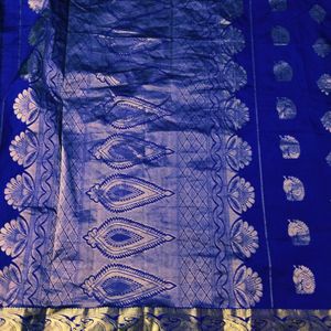 Blue Colour Uppada Pattu Saree