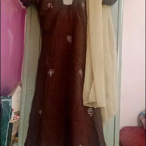 Brown Kurti Set 🤎