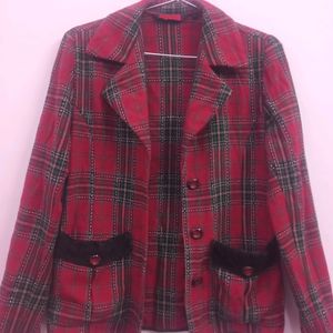 Korean Style Red Blazer