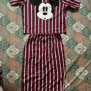 Mickey Mouse Bodycon Co-ord