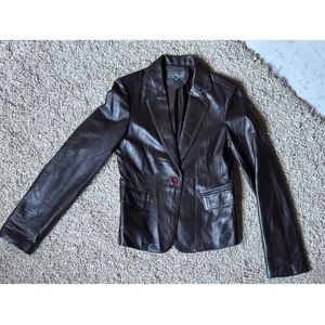 Sheepskin Leather Blazer