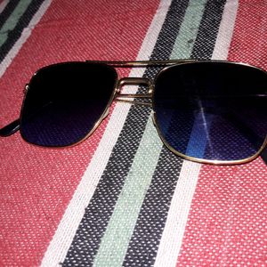 Blue glass sunglass