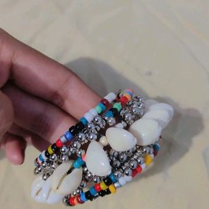 Multi Colour Shell Bracelet