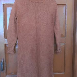 Woolen High Low Dress