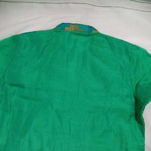 Green Churidar Top